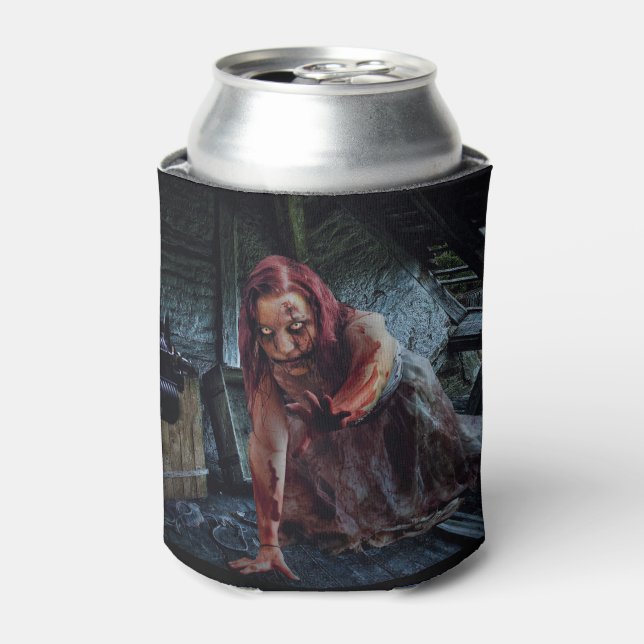 Creepy Bloody Girl Can Cooler (Can Front)