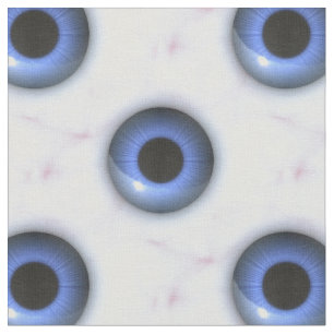 creepy blue eyes fabric
