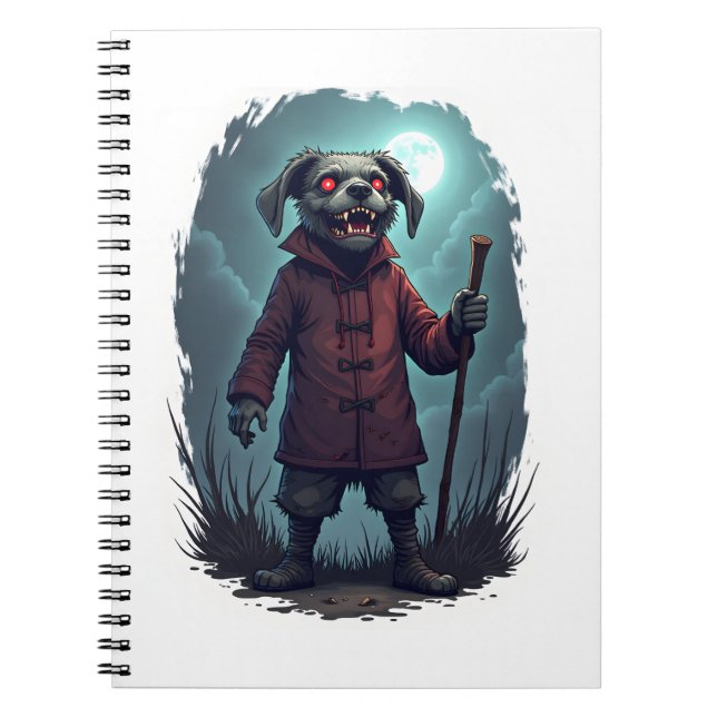 Creepy Cane Corso Notebook (Front)