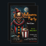 Creepy Carnival Clown Halloween Party  Invitation<br><div class="desc">Customize for any event</div>