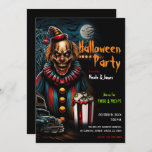 Creepy Carnival Clown Halloween Party  Invitation<br><div class="desc">Customize for any event</div>