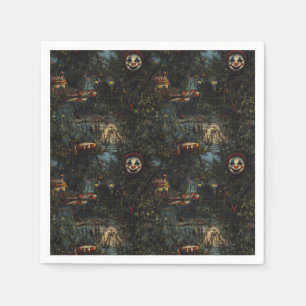 Creepy Carnival Halloween Napkin