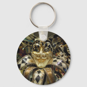 Creepy Carnival Mask Keychain