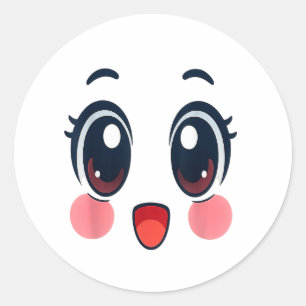 Creepy Carrots Face Funny Halloween Costume Kids Classic Round Sticker