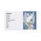 Creepy cat business card