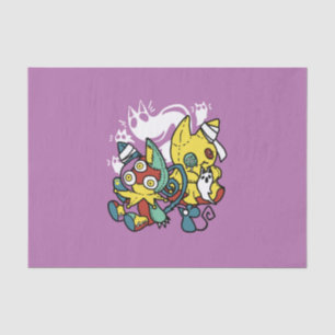 Creepy Cats Halloween Art: Paw-sitively Frightful Tissue Paper