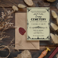 Creepy Cemetery Dark Vanilla with Black Accent