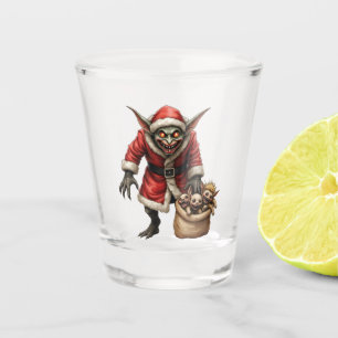 Creepy Christmas Goblin – Dark Fantasy Evil Santa Shot Glass