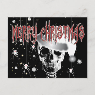 Creepy Christmas Holiday Postcard