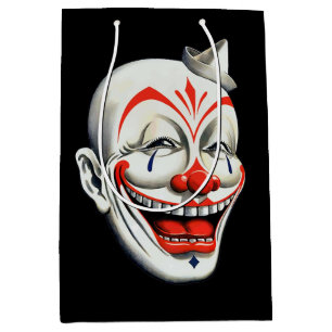 Creepy Clown Face Gift Bag