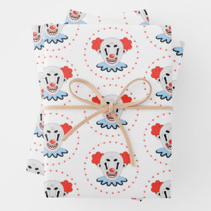 Creepy Clown Wrapping Paper