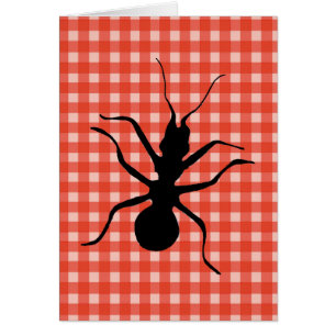 Creepy Crawly Ants Plaid Tablecloth