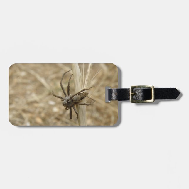 Creepy Crawly Spider Custom Luggage Tag (Front Horizontal)