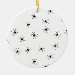 Creepy Crawly Spiders Ornament Round