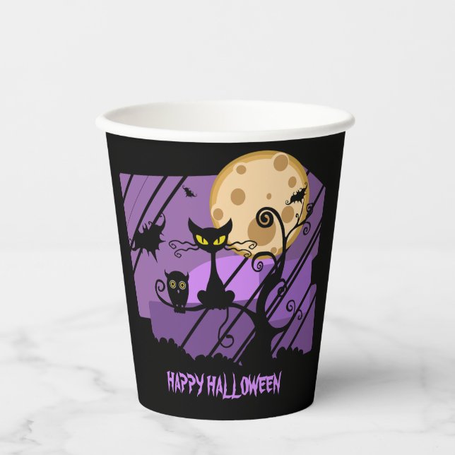 Creepy Creatures Halloween  Paper Cups (Front)