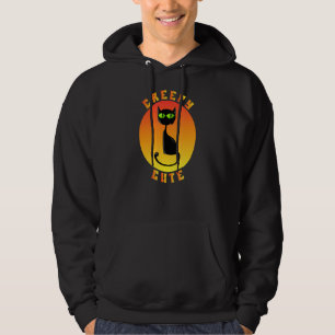Creepy Cute Cat Halloween Scary Spooky Costume Hoodie