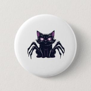 Creepy Cute Cat – Spider Legs & Heart Eyes Classic 2 Inch Round Button