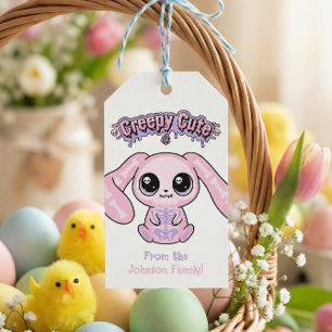 Creepy Cute Easter Bunny Family Tag Pastel Goth