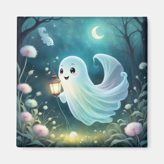 Creepy Cute Ghost Magnet (Front)