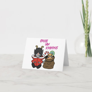 Creepy Cute Greetings from Krampus Card