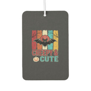 Creepy Cute Halloween Bat Retro Graphic Air Freshener