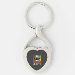 Creepy Cute Halloween Bat Retro Graphic Keychain