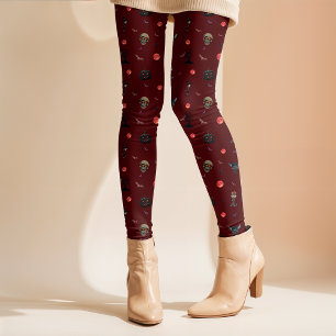 Creepy Cute Halloween Pattern Leggings