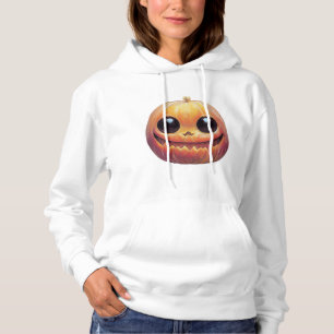 Creepy Cute Halloween Pumpkin Face Hoodie