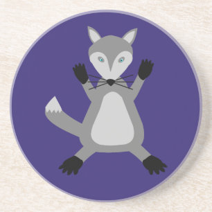 Creepy Cute Halloween Wolf Coaster
