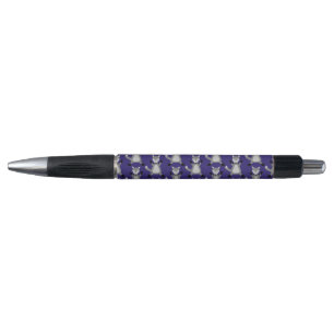Creepy Cute Halloween Wolf Patterned Pen