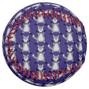 Creepy Cute Halloween Wolf Patterned Softball