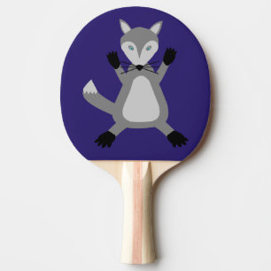 Creepy Cute Halloween Wolf Ping Pong Paddle