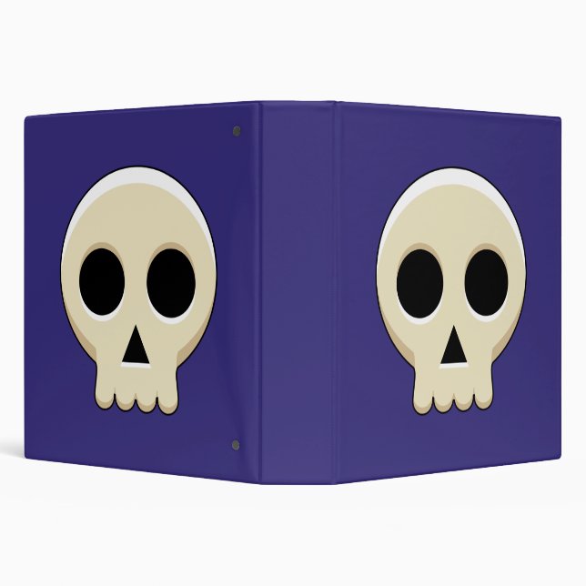 Creepy Cute Kawaii Goth Skull Binder (Background)