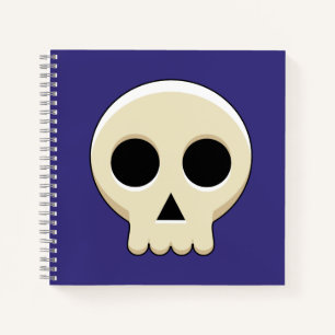 Creepy Cute Kawaii Goth Skull Notebook