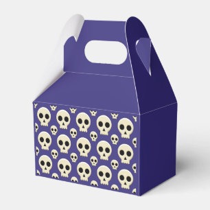 Creepy Cute Kawaii Goth Skull Pattern Favor Box