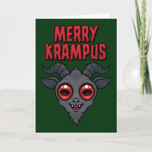 Creepy Cute Merry Krampus Card