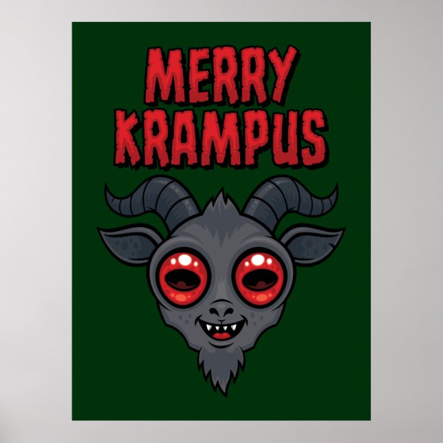 Creepy Cute Merry Krampus Poster (Front)