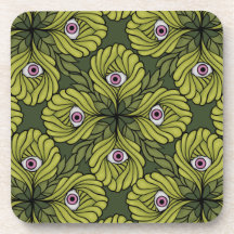 Creepy Cute Plant Spring Green Fantasy Art Pattern