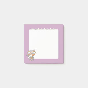 Creepy Cute Raccoon Post-it Notes