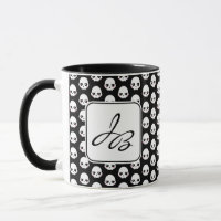 Creepy Cute Skulls initials