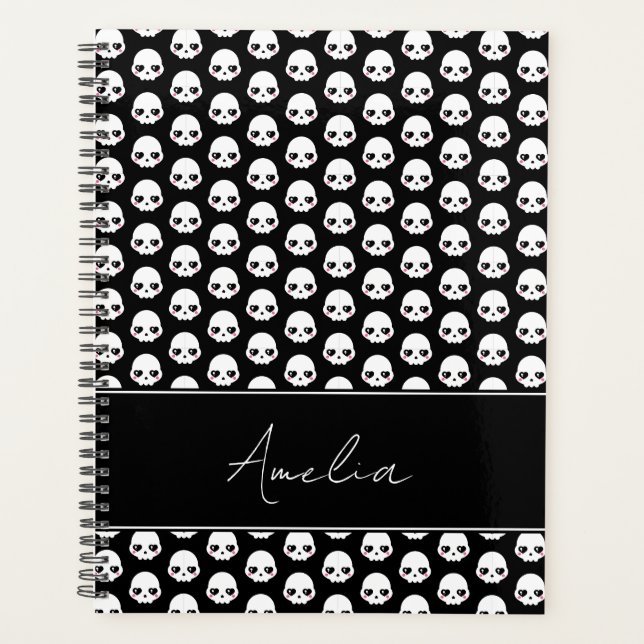 Creepy Cute Skulls Planner (Front)