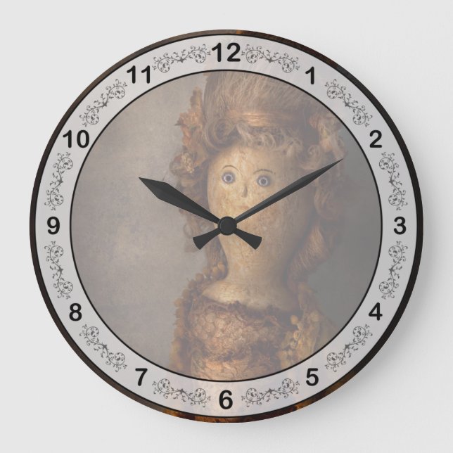 Creepy - Doll - Matilda Large Clock (Front)