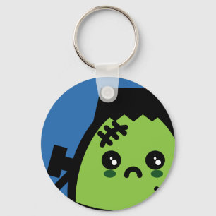 Creepy Egg Frankenstein - Halloween Keychain