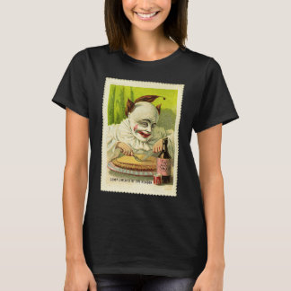 Creepy Evil Victorian Clown Christmas Greeting T-Shirt