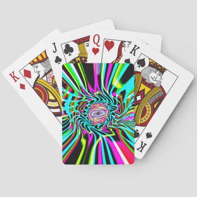 Creepy Eye (change the words) Playing Cards (Back)