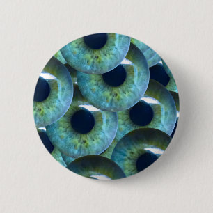 creepy eyeballs 2 inch round button