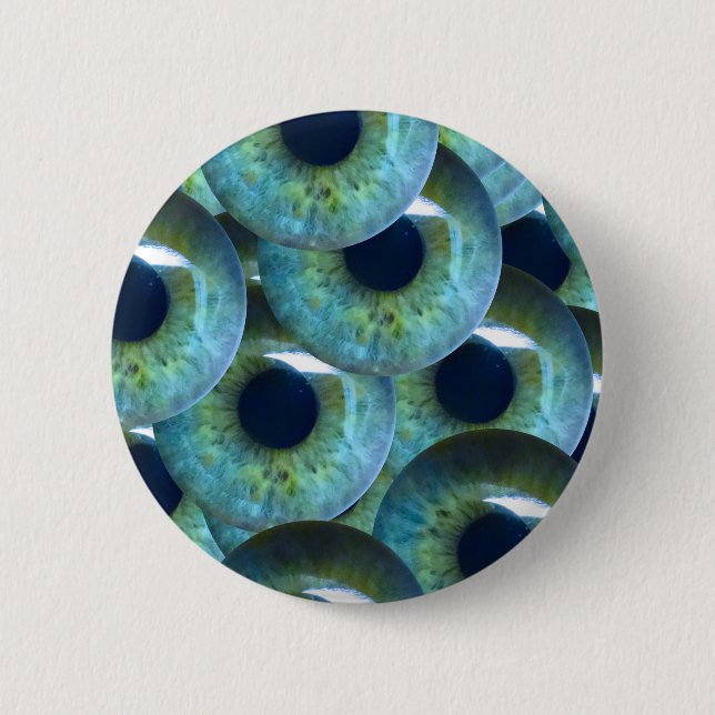 creepy eyeballs 2 inch round button (Front)