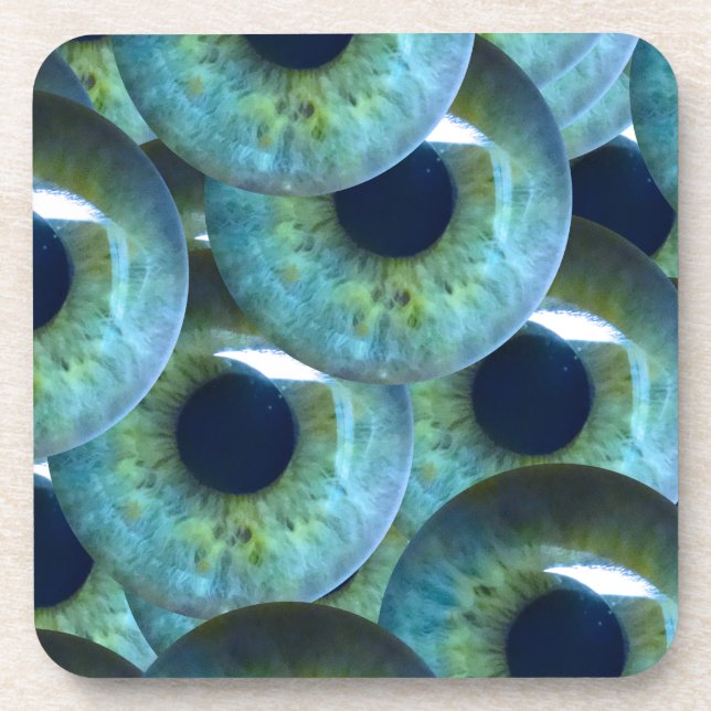 creepy eyeballs coaster (Front)