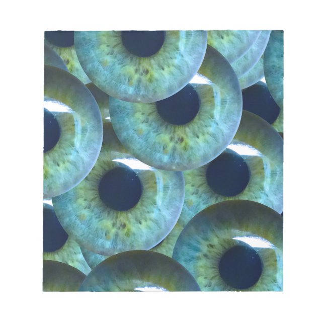 creepy eyeballs notepad (Front)