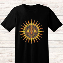 Creepy face smiling sun